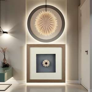 Original Art Factory Vente en gros plastique décor belle conque toile tenture <span class=keywords><strong>murale</strong></span> peinture cuir boîte hôtel maison mur Art - Product Image 6