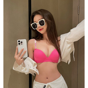 Dopamine Sous-vêtements sans couture à bonnets ronds Petite poitrine pour femmes Push up <span class=keywords><strong>Big</strong></span> Without Wire Accessory <span class=keywords><strong>Breast</strong></span> Hot Girl Bra Set - Product Image 4