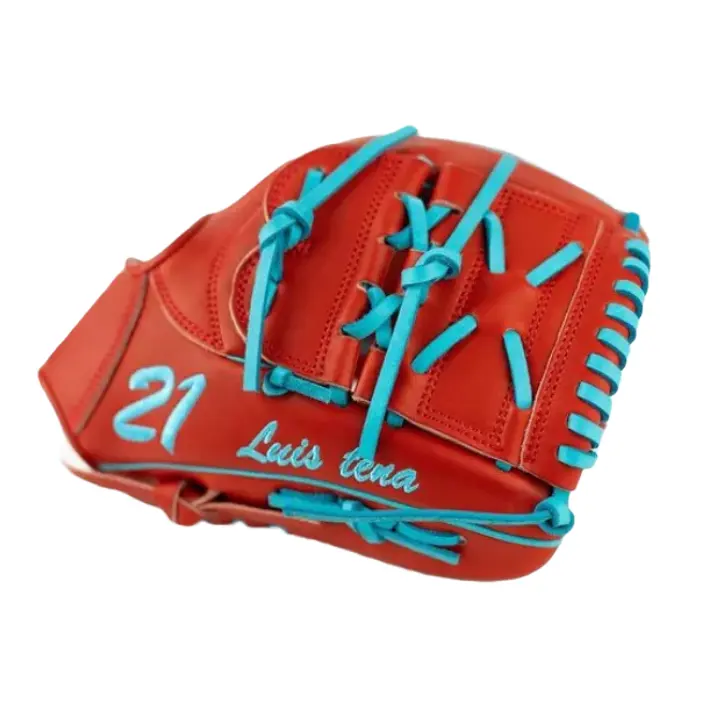 Guanti sportivi personalizzati in pelle bovina Batting Training guanti da Baseball in pelle per guanti da allenamento infield Baseball