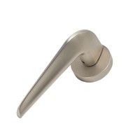 Poignée de porte fendue en alliage de zinc argenté de haute qualité pour porte en bois, ensemble de serrures de chambre, accessoires de quincaillerie – Vente en gros