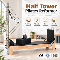 Appareil de Pilates portable blanc pour la maison, en bois d'érable, pour la pratique de Pilates à domicile