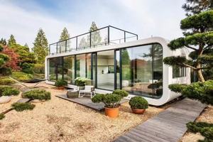 Cabines SINOVA <span class=keywords><strong>Capsule</strong></span> House <span class=keywords><strong>Double</strong></span> Apple Pod avec panneaux sandwich en acier, design moderne - Product Image 6