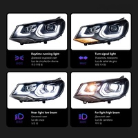 Adaptés aux modèles Volkswagen Touareg 11-15, feux de jour à LED, phares au xénon à double lentille, ensemble de modification