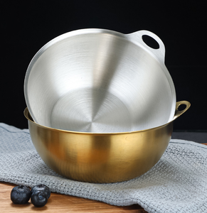 Stainless Steel Korean Style Ramen Bowl Kimchi Bowl with Hanging Hole Soup Snack Bowl for Kitchen Restaurant Food Container - Product Image 4