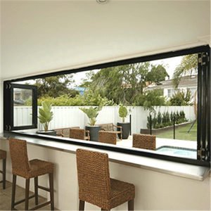Portes patio pliantes en verre DAIYA, fenêtre à double vitrage avec cadre blanc - Product Image 2