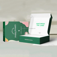 Caja de Envío Corrugada Personalizada al por Mayor, Etiqueta Privada, Embalaje para Ropa, Color, Relieve UV, Calcetines Reciclados