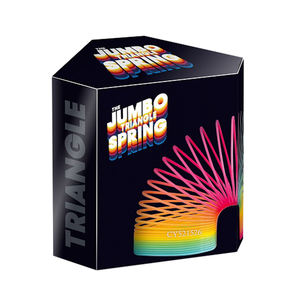 子供のためのストレスおもちゃを和らげるミニプラスチックレインボーコイルスプリングおもちゃ - Product Image 6