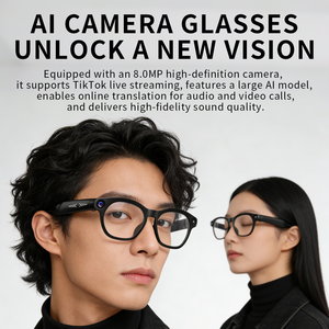 Gafas Inteligentes CY03 Mate con IA, Cámara de 8MP, Grabación de Video 1080P, Transmisión <span class=keywords><strong>en</strong></span> <span class=keywords><strong>Vivo</strong></span> FOV, Traducción <span class=keywords><strong>en</strong></span> Tiempo Real, <span class=keywords><strong>Audio</strong></span>, Gafas de Sol con IA - Product Image 2
