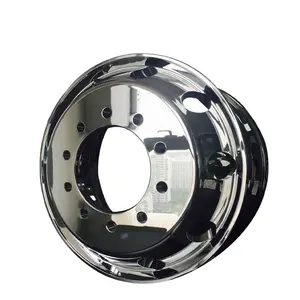 Truck Wheel 22.5x8.25 Special Customized Trapezoidal Air Hole Inner Polished Alloy Truck Wheel