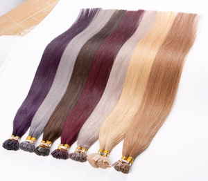 ผมต่อแบบเค-ทิป เคอราตินอิตาเลียน ยี่ห้อซูชาง ฮาร์โมนี่ 96 สี  จัดเรียงเกล็ดผม  แบบเวอร์จิ้น เรมี่  ปลายแบนขนาดเล็ก - Product Image 4