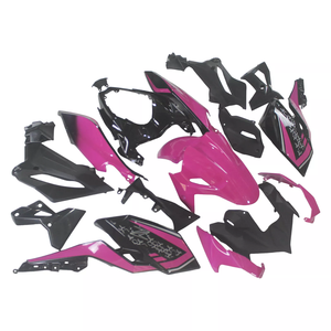 Kit de Carenado de Inyección para <span class=keywords><strong>Kawasaki</strong></span> Z400 2018 2019 2020, <span class=keywords><strong>ABS</strong></span> Rosa y Negro - Product Image 2