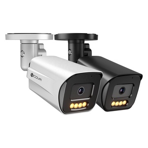 Caméra IP de sécurité PoE 8MP 4K 4COVR OEM en gros pour installation de projets CCTV extérieurs avec détection faciale IA et audio bidirectionnel couleur intégrale - Product Image 1