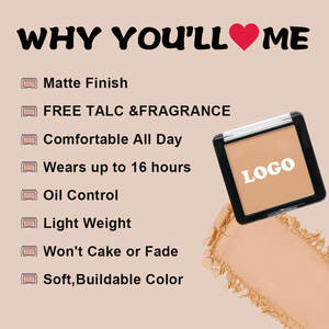 Polvo Fijador De Maquillaje Compacto Con Logo Personalizado, Acabado Mate, Suave, Impermeable Y Control De Grasa - Product Image 4