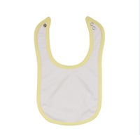 Bavoirs vierges pour bébé à sublimation personnalisée, anti-taches, pour l'alimentation, à l'épreuve des enfants, impression DIY