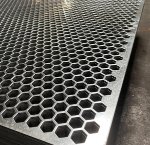 نمط خلية النحل سداسي الشكل مثقب من الفولاذ الكربوني والألومنيوم والفولاذ المقاوم للصدأ والفولاذ المطلي بالمسحوق والمعتدل والملحوم - Product Image 5