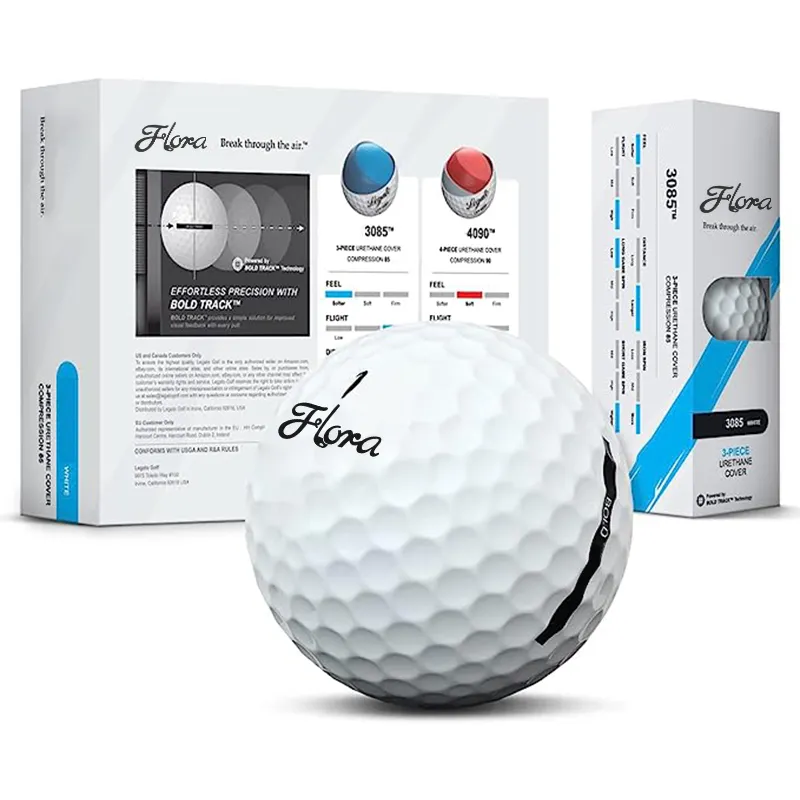 2 3 4 peças bolas de golfe branco USGA impressão do logotipo personalizado uretano torneio golf ball