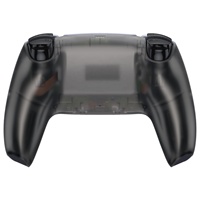 EXtremeRate Coque Arrière de Remplacement Transparente Noire pour Manette PS5 Playstation5