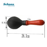 Large 26cm Wood & Plastic Maracas Orff Percussion Hand Shaker for KTV Bar Party Atmosphere Band Accompaniment
