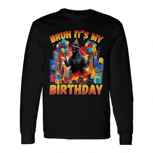 T-shirt à manches longues Kaiju Birthday Party Monster Dinosaur, c'est mon anniversaire - Product Image 2