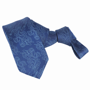Seven Fold-<span class=keywords><strong>Corbata</strong></span> <span class=keywords><strong>de</strong></span> seda para hombre, 7 <span class=keywords><strong>pliegues</strong></span>, diseño floral azul <span class=keywords><strong>de</strong></span> lujo, 100% seda - Product Image 1
