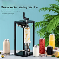 Scelleuse manuelle 55 mm pour bouteilles en plastique et canettes de soda, machine à sceller les bocaux avec support pour boissons gazeuses, facile à utiliser