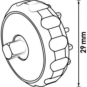 VIGOR - V2941 Llave de trinquete de dedo 1/4'' 29mm - EAN 4047728029414 LLAVES DE TRINQUETE 1/4\" - Product Image 2