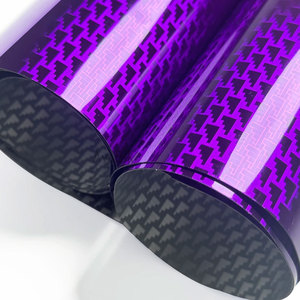Cao Bóng Màu Tím Mô Hình Máy Bay Sợi Carbon Phim Bọc Vinyl Sticker Cho Xe Điều Chỉnh Dán Màu Tự Dính Tự Làm Phong Cách - Product Image 3
