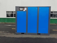 Compresseur d'air à vis à deux étages à vitesse variable PM Airking, certification CE, 300 CV, 220 kW, pour l'industrie textile et du ciment