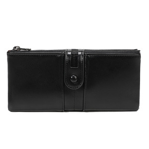 Cartera Suphiar para Hombre con Protección RFID, de Cuero Encerado, Estilo Largo, con Cierre Antirrobo - Product Image 3