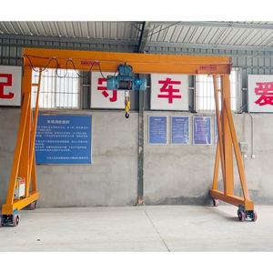 Roues pleines portique grue hauteur de levage 5 mètres <span class=keywords><strong>palan</strong></span> à chaîne électrique portique pour <span class=keywords><strong>porte</strong></span>/extérieur - Product Image 4