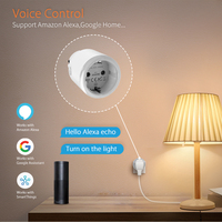 Prise intelligente Tuya Zigbee 3.0, maison intelligente, prise EU 16A, verrouillage enfant, prise intelligente, télécommande, compatible avec Alexa Google Home