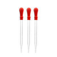 Pipettes compte-gouttes en verre de fabricant professionnel avec pipette Pasteur de verrerie de laboratoire en caoutchouc jaune