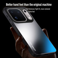 Pour Oppo Find X10 Pro Max / Find X10 – Coque arrière rigide avec protection d'objectif AG effet mat et support, pare-chocs souple