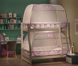 Portable Folding Adult 3-Door All-Season Mosquito Net Free Installation Pop-Up Design Camping <b>Tent</b> Bunk <b>Beds</b> Students 100% - Product Image 1
