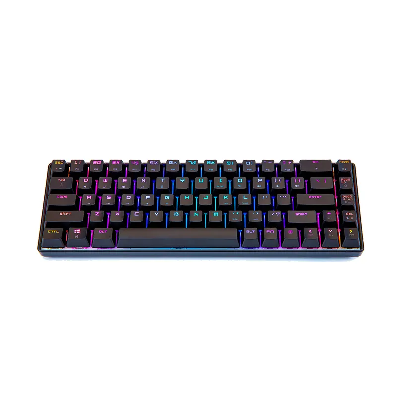 65% RGB Wired Backlight Ergonomics Switch Mini Compact E-sports Gaming Mechanical Keyboard Teclado Espaol Luminous Game Keyboard