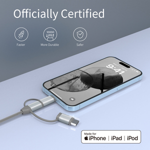 Cable USB 3 en 1 de Carga Rápida, Compatible con USB Tipo-C, <span class=keywords><strong>Cargador</strong></span> de 5V para Teléfono Móvil - Product Image 4