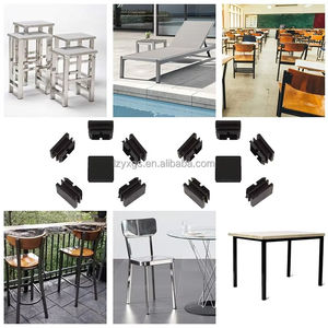 Bouchon carré en plastique pour tuyaux en acier Capuchons de tube de 22mm pour meubles de salon - Product Image 5