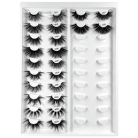 Coffret d'emballage de cils en vison blanc, boîte de 16 paires, livraison depuis le royaume-uni, produits les plus populaires, 18 Mm