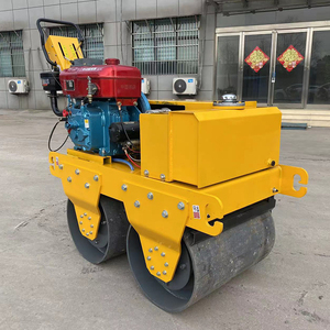 เครื่องอัดสั่นสะเทือนแบบถังคู่1ตัน2ตัน3ตันเครื่องอัดยางมะตอยดีเซลไฮดรอลิก - Product Image 4