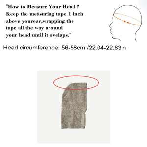 Gorro de Punto Grueso de Felpa Cálido de Invierno Vintage para <span class=keywords><strong>Mujer</strong></span> - Product Image 6