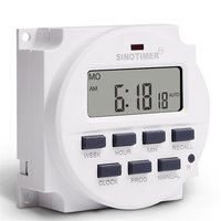 Temporizador Programable Semanal Digital TM618H de 7 Días, Control de Relé de Tiempo, Salida de Voltaje de CC 12V 24V CA 110V 120V 220V 230V