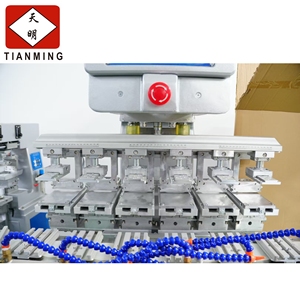 Semi-automatic six color rotary pad printing machine - Product Image 2