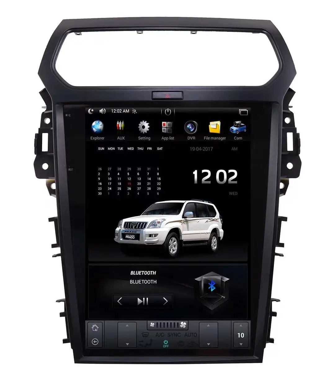 Tesla Radio Verticale Screen 12.1 "Android Car Dvd-speler Voor Ford Explorer 2013 2014 2015 2016 Auto Gps Navigatie auto Video
