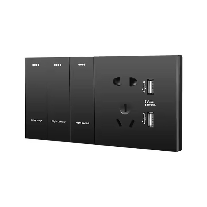 Modular Mini Smart LED Touch Dimmer Switch Smart Touch Switch Interruptor Wifi Wall Switches for Smart Home 10A 250V · image 1