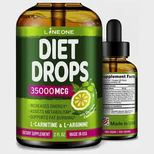 Appetite Suppressant for Women Men Natural Metabolism Booster Fast Weight Loss Diet Drops with Garcinia Cambogia Weight Loss