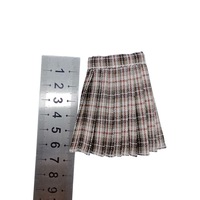 Petite jupe plissée à carreaux en tissu de la série Blythe Princess, vêtements pour poupée à 6 points, Ob22ob24 Azone Potato Doll ML276, modèle 1/6