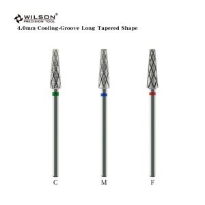 Brocas de diamante de forma cónica larga con ranura de refrigeración de 4,0mm, taladro de uñas resistente al ruido, herramienta de pulido de uñas acrílicas magnéticas para belleza - Product Image 3