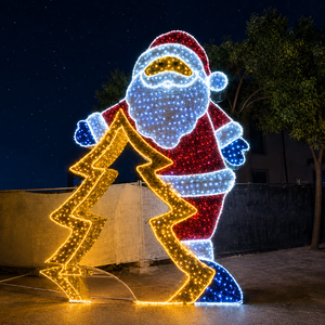 Gran Decoración Navideña Iluminada de Santa Claus para Centros Comerciales, Eventos Públicos y Proyectos de Paisajismo Temporal - Product Image 6