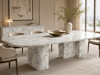 Dalles de marbre blanc poli sur mesure, panneaux à joint de finition, pour plans de travail d'îlots de cuisine, rebords de fenêtre et dessus de tables basses