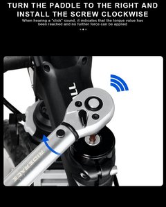 <span class=keywords><strong>Clé</strong></span> <span class=keywords><strong>dynamométrique</strong></span> préréglée RIDERACE pour vélo, ensemble de 15 pièces, 1/4 ", 2-24 Nm, acier allié CR-V, <span class=keywords><strong>clé</strong></span> Allen bidirectionnelle pour VTT et vélo de route - Product Image 5